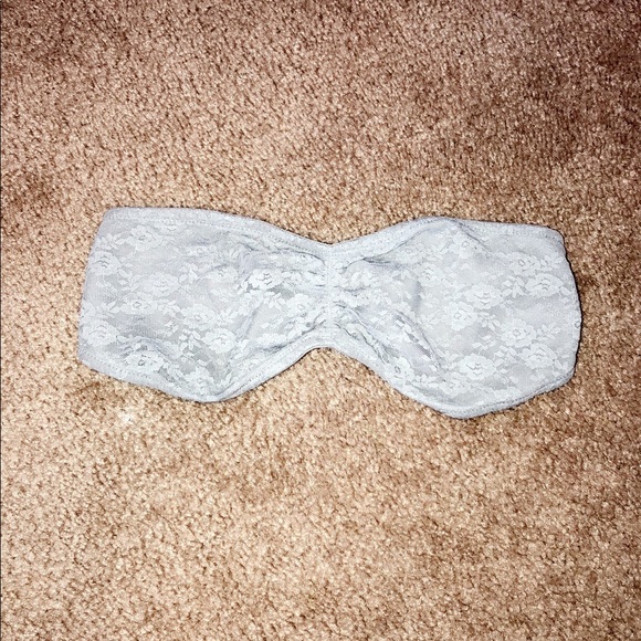 PINK Victoria’s Secret Grey Bandeau NEVER WORN - Picture 1 of 6